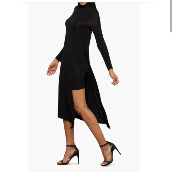 BCBGMAXAZRIA Essential Long Sleeve Turtleneck Dress Black Size Medium NWT - Picture 10 of 11